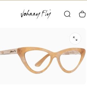 Johnny Fly Vista Blugard non-Rx glasses in Mimosa, new with box